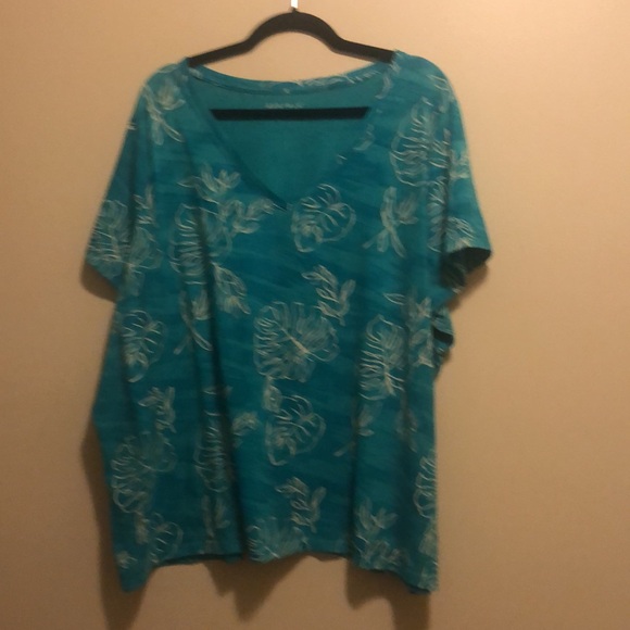 Ava & Viv teal printed shirt - Picture 5 of 9